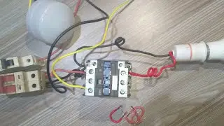 CONTACTOR WIRING WITH PHOTOCELL(SENSOR)STREET LIGHT (many lighting)