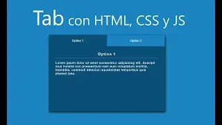 Tab con HTML, CSS y JS