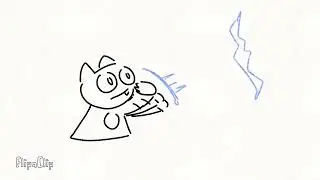 Flipaclip Doodle: Cat summoning smiley face
