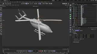 Вертолёт с плакатом, эффект в Cinema4d | Rinat Free
