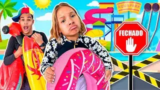 Gatinha das Artes, MC divertida eJéssica aprendem sobre Organização e Pontualidade em dia de piscina