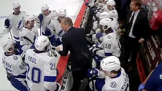 Last Minutes of Game 1 Between Lightning and Panthers