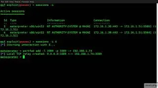 Forward local ports using metasploit, then RDP to target (Part 20)