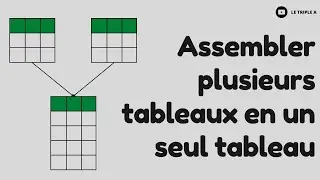 Comment combiner  plusieurs tableaux en un seul tableau