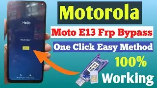 2024 NEW: Motorola FRP Bypass Android 13 || Moto E13 Frp Bypass Easy Method 100% Working Solutions |