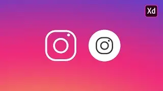 How to make instagram logo in Adobe XD ?