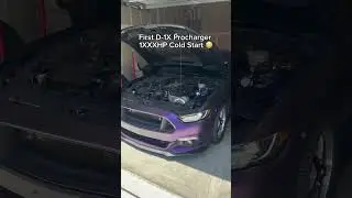 D-1X Procharged Mustang GT First Start Up 🔥 #mustang #supercharged