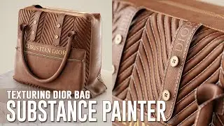 Texturing Leather Bag Tutorial - Substance Painter in English