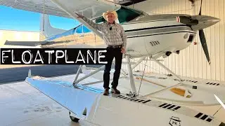 Flying a Cessna 185 Airplane on Floats