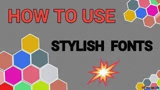 How To Use Stylish Fonts On YouTube Live Chat || Stylish Fonts Keyboard