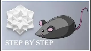 Как нарисовать милую мышку 🐁 \\ мышонка // 🐀 поэтапно шаг за шагом 🐁 How to draw a cute mouse