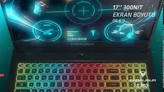 Excalibur G780 Özellikleri | 17” Ekran Boyutu
