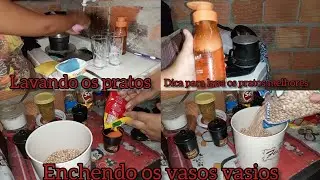 VLOG UM PRODUTO CASEIRO PRA LAVA OS PRATOS MAIS AJEITANDO A CASA 🏠