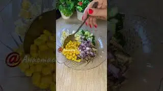 Салат с рыбкой.