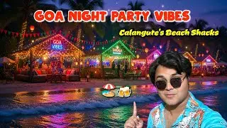 North Goa's Crazy Nightlife | Calangute Beach Shacks, Drinks & Ocean Vibes