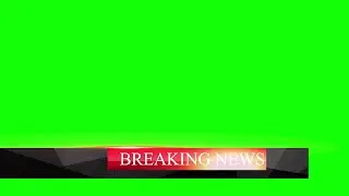 news lower third, lower third green screen, news green screen template, breaking news lower third 4K