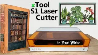 Miniature Bookstore Inside a Book? | xTool S1 Home Craft Laser