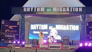 Alamle Heraang live performance at 9th Amur Falcon Festival 2024