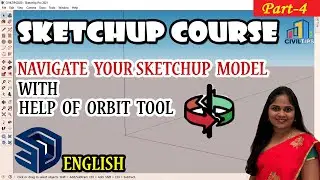 Orbit Tool - English - Part 4 Navigate Your Sketchup Model with Help of Orbit Tool