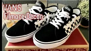 Vans Filmore Decon Checkerboard Canvas Trainers - Black/White