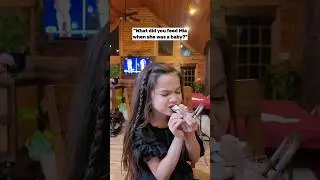 Training my daughter to eat a variety of food since she was 6 months old...