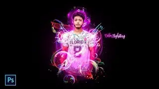 Abstract Light Photo manipulation - Photoshop CC tutorials