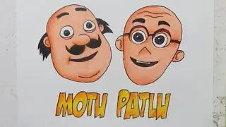 Motu Patlu  Drawing with Brushpens,Colour Pencils #Drawing #art #artwork