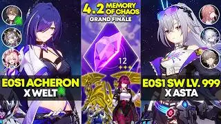 E0S1 Acheron x Welt & E0S1 SW Lv. 999 x Asta | Memory of Chaos 12 | Honkai Star Rail 4.2