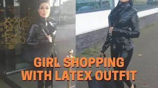 Mommy Shopping with Latex Outfit