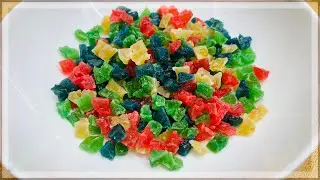 Truti Fruiti Recipe. Watermelon Peals Dry Fruit. তরমুজের খোসার মুরব্বা॥ ট্রুটি ফ্রুটি রেসিপি॥