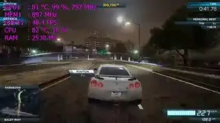 NFS: Most Wanted 2012 | NVIDIA GT 635M | 1366x768 | BENCHMARK