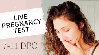 LIVE PREGNANCY TEST 2021 | 7-11 dpo | 3 under 3