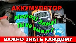 А ты и не в курсе? Что нужно знать про АККУМУЛЯТОР перед холодами!? Дельный совет! | Dimas Ambitious