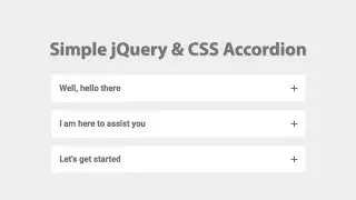 Simple Accordion Dropdown Using jQuery & CSS | EASY TUTORIAL
