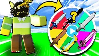 INSANE Random Sword CHALLENGE!!! (Roblox Bedwars)