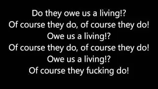 Crass - Do They Owe us a Living (Lyrics)