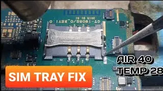 Sim tray fix / sim tray repair / how to repair sim tray / sim tray legs solder