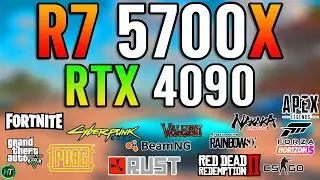 Ryzen 7 5700X + RTX 4090 - 1080p/1440p/4K Gaming