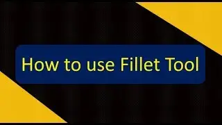 how to use fillet tool in AutoCAD