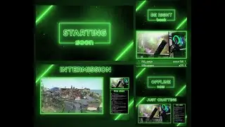 Neon Green Effect Stream Overlay – Bold, Electric, Dynamic Design for Twitch & YouTube
