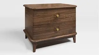 №002 3ds max and VRay Chinese bedside cabinet rendering tutorial