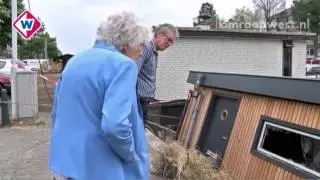 Eigenaar ziet woonboot op tv zinken