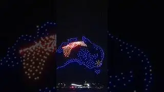 The Canberra Night Drone Show🇦🇺 #australia #canberra #shorts #ytshorts #short #youtuber #drone #act