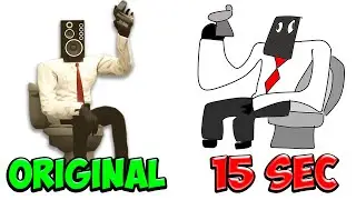 Skibidi Toilet But I DRAW It In 15 Seconds!🤣 (skibidi toilet 62)