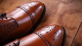 SHINING A PAIR OF VINTAGE ALLEN EDMONDS-Sanford in Walnut Shine Tutorial