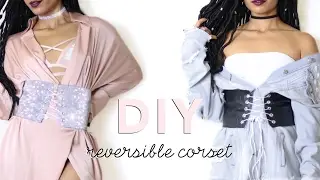DIY REVERSIBLE CORSET BELT + HOW TO STYLE | Adonia Bree
