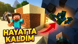 My First Day in Minecraft: I Survived with a Zombie Trap! (Episode 1)