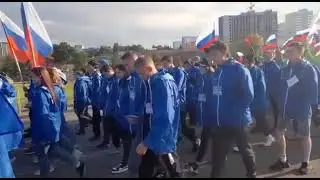 Шествие представителей шахтёрских делегаций