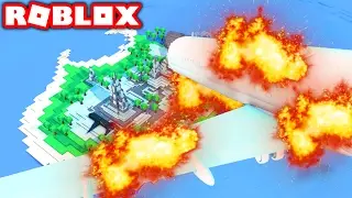 SURVIVE A PLANE CRASH IN ROBLOX! (Roblox Survive Plane Crash)