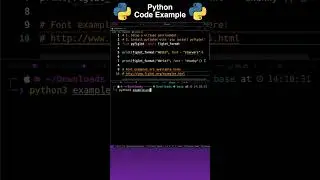 Python Example: Create ASCII Art Text 